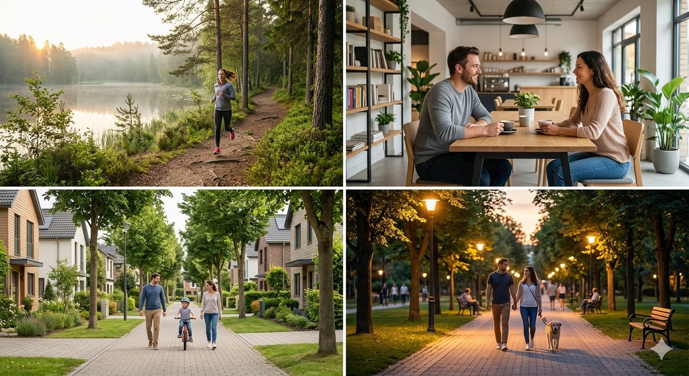 Сучасна community-забудова поруч із природою